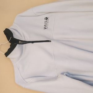 Vail Resort Brand Embroidered ¼ Zip Circle MTN Pullover White Jacket Size Small